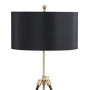  Coaster Furniture Zabka 923255 63-inch Drum Shade Metal Tripod Floor Lamp - Black IMAGE 2