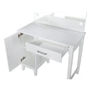 Coaster Furniture Elijah 931149 Vanity Set with Lighting & Stool - White and Dark Grey IMAGE 3
