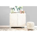  Coaster Furniture Gambon 953401 2-door Wood Honeycomb Pattern Accent Cabinet - White IMAGE 10