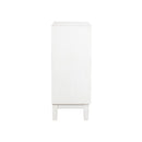 Coaster Furniture Gambon 953401 2-door Wood Honeycomb Pattern Accent Cabinet - White IMAGE 3