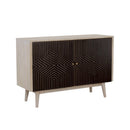  Coaster Furniture Ixora 953430 2-door Wood Accent Cabinet - White Washed and Black IMAGE 1
