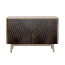  Coaster Furniture Ixora 953430 2-door Wood Accent Cabinet - White Washed and Black IMAGE 2