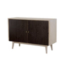  Coaster Furniture Ixora 953430 2-door Wood Accent Cabinet - White Washed and Black IMAGE 4