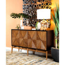  Coaster Furniture Zira 953497 4-door Wood Parquet Storage Accent Cabinet - Brown IMAGE 10