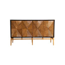  Coaster Furniture Zira 953497 4-door Wood Parquet Storage Accent Cabinet - Brown IMAGE 1