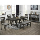  Crown Mark Maribelle 2158GB-T Dining Table - Grey Brown IMAGE 2