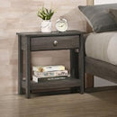  Crown Mark Skyler 5109GY-2 Nightstand - Grey IMAGE 1