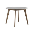  Coaster Furniture Breckenridge 192790 Round 40-inch Round Dining Table - Matte White IMAGE 1