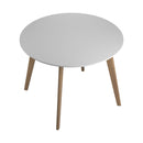  Coaster Furniture Breckenridge 192790 Round 40-inch Round Dining Table - Matte White IMAGE 3