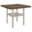  Coaster Furniture Sarasota 192818 60-inch Extension Counter Dining Table - Rustic Cream IMAGE 2