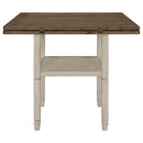  Coaster Furniture Sarasota 192818 60-inch Extension Counter Dining Table - Rustic Cream IMAGE 6