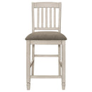  Coaster Furniture Sarasota 192819 Wood Counter Chair - Rustic Cream IMAGE 2