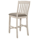  Coaster Furniture Sarasota 192819 Wood Counter Chair - Rustic Cream IMAGE 4