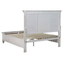  Coaster Furniture Franco 205330Q Wood Queen Storage Panel Bed - Distressed White IMAGE 4