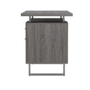  Coaster Furniture Lawtey 800521 60-inch 2-Drawer Office Computer Desk - Weathered Grey IMAGE 5
