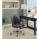  Coaster Furniture Althea 881196 Upholstered Adjustable Home Office Desk Chair - Grey IMAGE 7