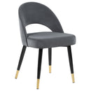 Coaster Furniture Lindsey 192542 Upholstered Dining Side Chair - Grey IMAGE 1