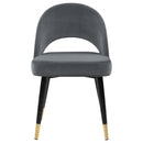  Coaster Furniture Lindsey 192542 Upholstered Dining Side Chair - Grey IMAGE 2