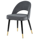  Coaster Furniture Lindsey 192542 Upholstered Dining Side Chair - Grey IMAGE 3