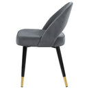  Coaster Furniture Lindsey 192542 Upholstered Dining Side Chair - Grey IMAGE 4