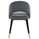  Coaster Furniture Lindsey 192542 Upholstered Dining Side Chair - Grey IMAGE 6