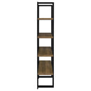 Coaster Furniture Danbrook 882036 71-inch 4-shelf Bookshelf - Black and Aged Walnut IMAGE 8