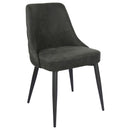  Coaster Furniture Cosmo 106046 Upholstered Dining Side Chair - Grey IMAGE 1