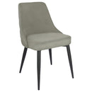  Coaster Furniture Cosmo 106044 Upholstered Dining Side Chair - Light Grey IMAGE 1