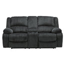  Signature Design by Ashley Draycoll 7650494C Double Reclining Loveseat with Console IMAGE 1