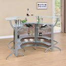 Coaster Furniture 100135-S3 3 pc Bar Unit IMAGE 10