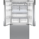 Bosch 36-inch, 20.8 cu.ft. Counter-Depth French 3-Door Refrigerator with FarmFresh System™ B36CT81ENS IMAGE 2