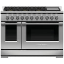  Fisher & Paykel 48-inch Freestanding Gas Range with Griddle RGV3-486GD-L IMAGE 1