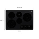  Whirlpool 30-inch, Built-in Electric Cooktop with FlexHeat™ Element WCE97US0KB IMAGE 6