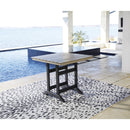  Signature Design by Ashley Fairen Trail P211-632 Square Counter Table with Umbrella Option IMAGE 4