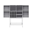  Coast2Coast Marlin 55604 Grey Coastal 2 Door Wine Bar Cabinet IMAGE 3