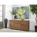  Coast2Coast Ketchum 58121 Mid-century Modern Solid Wood Three Door Credenza with Reeded Designed Door Fronts IMAGE 5