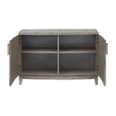  Coast2Coast Harlan 60251 Mid-Century Modern Two Door Buffet Sideboard, Serving Storage-Natural Grey IMAGE 3