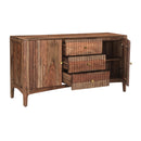  Coast2Coast Selby 62444 Solid Sheesham Wood Two Door Three Drawer Credenza with Slightly Arched Skirt. IMAGE 3
