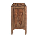  Coast2Coast Selby 62444 Solid Sheesham Wood Two Door Three Drawer Credenza with Slightly Arched Skirt. IMAGE 5