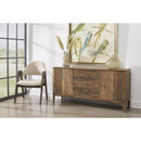  Coast2Coast Selby 62444 Solid Sheesham Wood Two Door Three Drawer Credenza with Slightly Arched Skirt. IMAGE 7