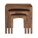  Coast2Coast Thane 62446 Solid Wood 3 pc Nesting End Side Accent Tables with Arched Skirt IMAGE 3