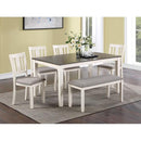  Crown Mark Rowan 2263SET-CG 6-Pc Dinette Set With Bench IMAGE 1