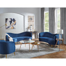 Coaster Furniture Sophia 506863 Upholstered Channel Tufted Barrel Accent Chair - Blue IMAGE 6