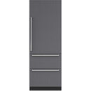  Sub-Zero 30-inch Built-in Bottom Freezer Refrigerator DET3050CI/R IMAGE 1