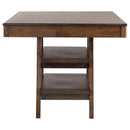  Coaster Furniture Dewey 115208 Rectangular 60-inch Counter Height Dining Table - Walnut IMAGE 5