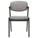  Coaster Furniture Stevie 115112 Padded Wood Dining Arm Chair - Black IMAGE 2