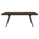  Coaster Furniture Wes 115271 Rectangular 80-inch Wood Dining Table - Dark Walnut IMAGE 2
