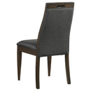  Coaster Furniture Wes 115272 Upholstered Dining Side Chair - Dark Walnut IMAGE 5