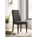  Coaster Furniture Wes 115272 Upholstered Dining Side Chair - Dark Walnut IMAGE 8