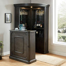  Furniture of America Voltaire CM-CR142GY-CURIO Corner Curio IMAGE 1